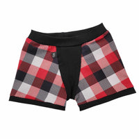 Boxer 4 ans plaid rouge et blanc