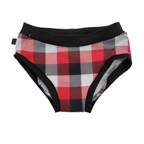 Bobette 5 ans plaid rouge et blanc